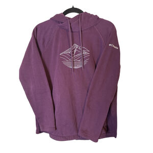 Columbia Purple Hoodie with Mountain Graphic, S